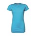 Stretch dames t-shirt - turquoise